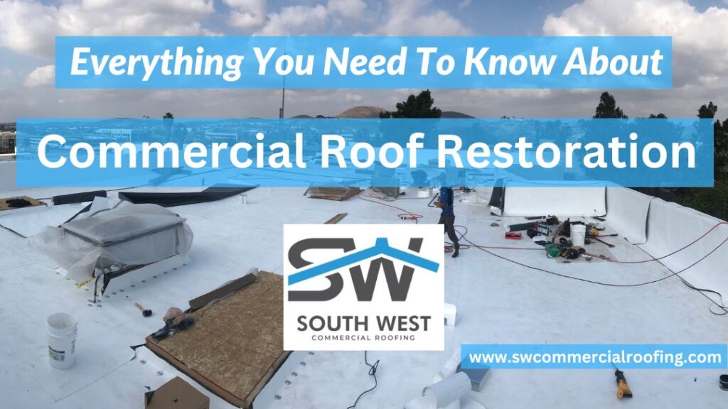 image of commercial flat roof that get restorated